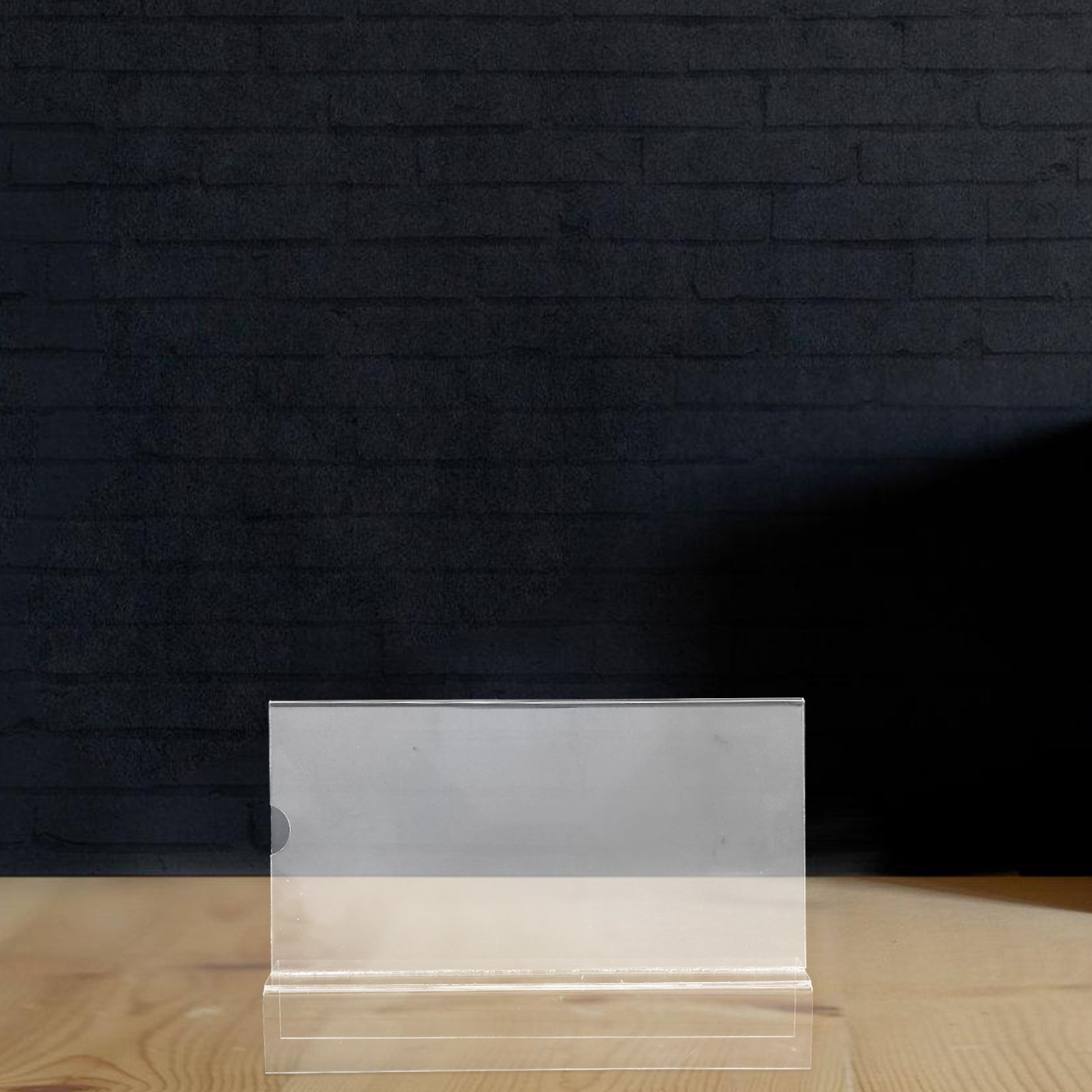 Desk Name Plate - Clear Acrylic Standing Name Plate Desk