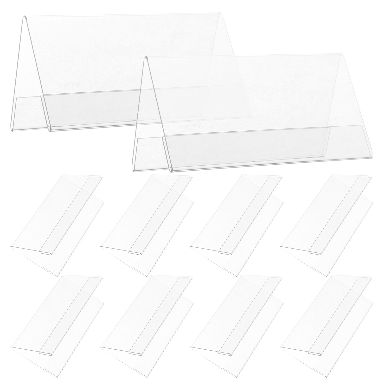 Desk Name Plate - 10Pcs -Shaped Table Tent Name Plates