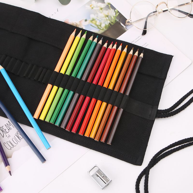 Black Color School Pencil for  - Pen Pouch Roll review and price