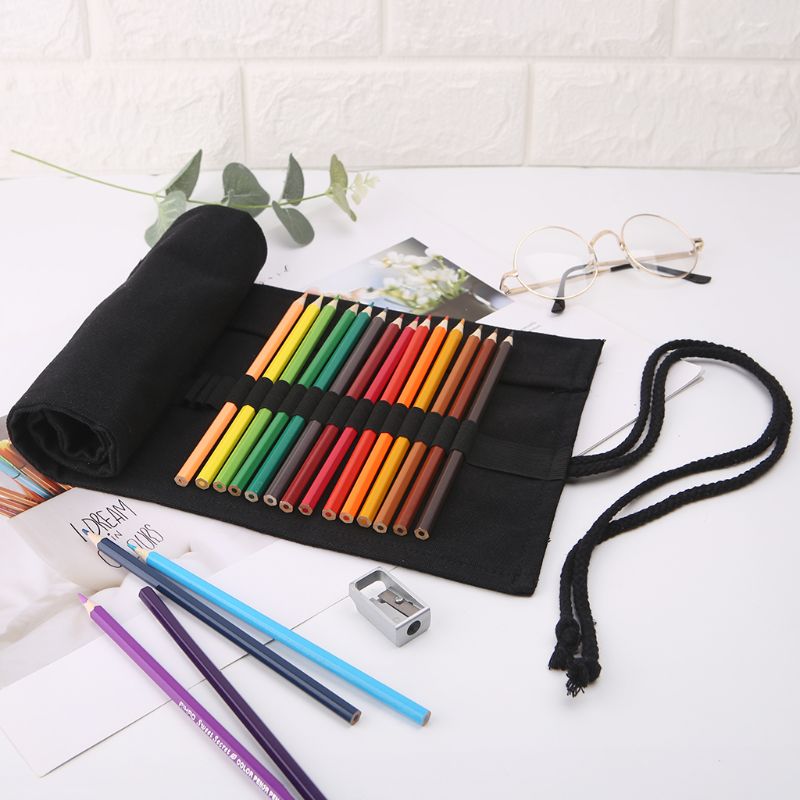 Black Color School Pencil for  - Pen Pouch Roll review and price