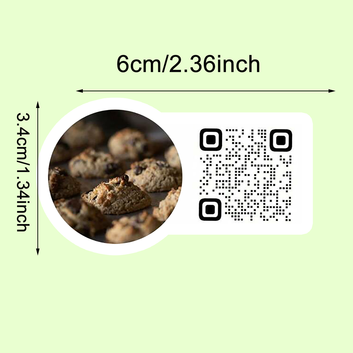 Customized QR code stickers｜Pe - Sticker Label Roll review and price