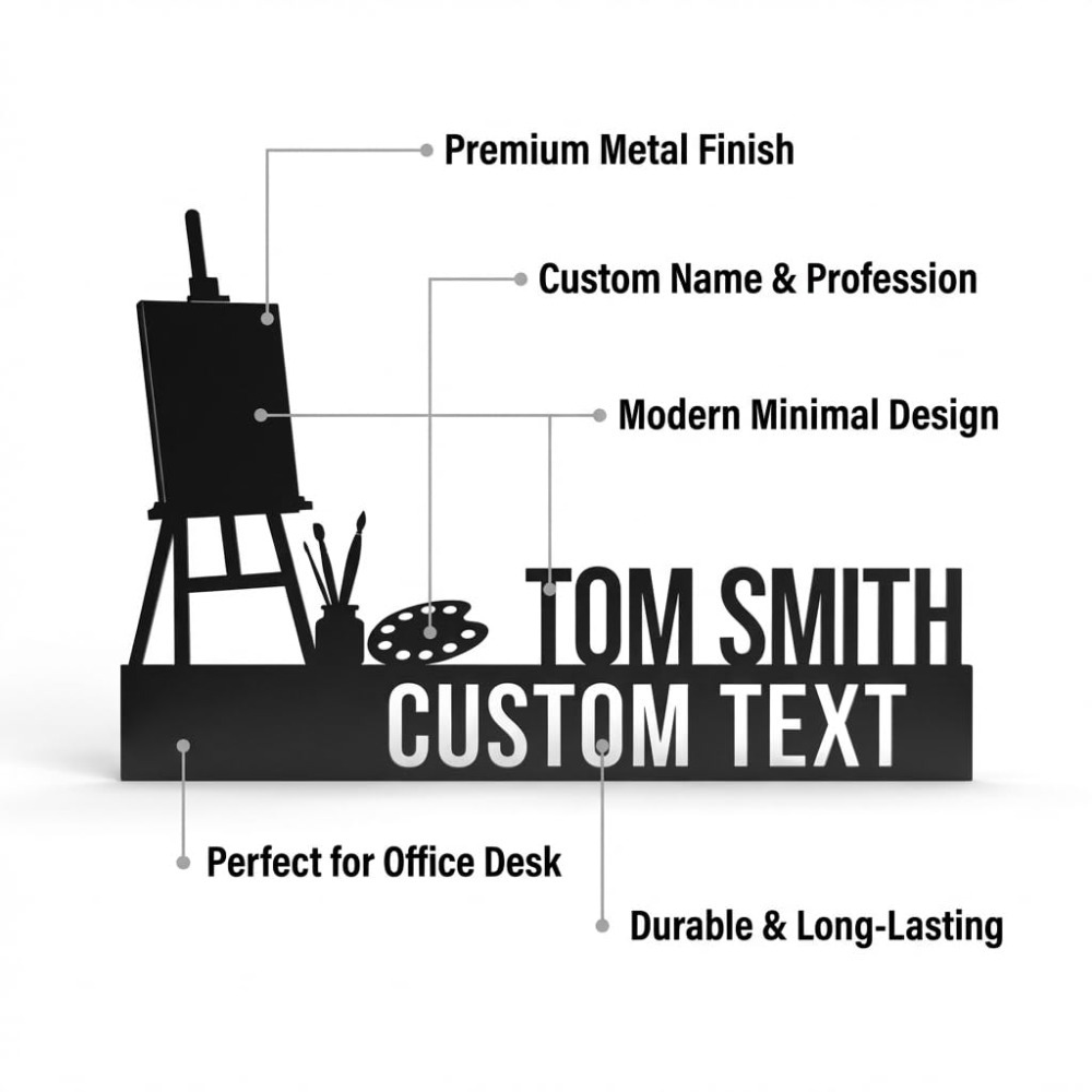 1Pcs Custom Engraved Metal Nam - Desk Name Plate review and price