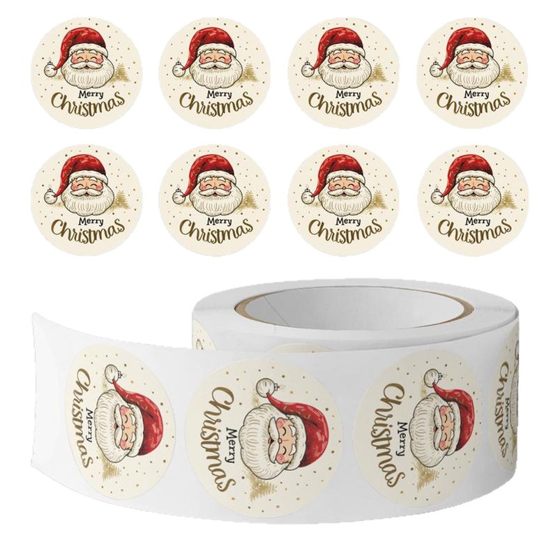 500pcs/Roll Christmas Santa Cl - Sticker Label Roll review and price
